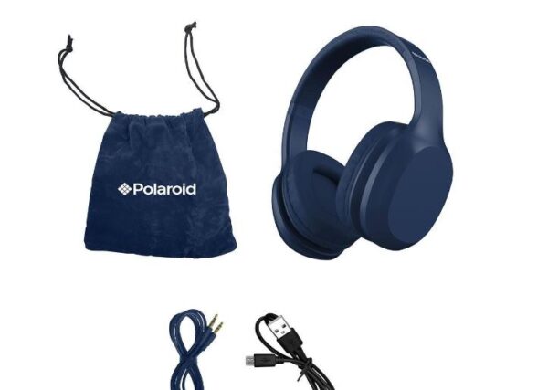 Polaroid 36 hours Bluetooth Headphones Black Blue
