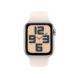 Apple Watch SE GPS + Cell 40mm Starlight Al Case with Starlight SB S/M