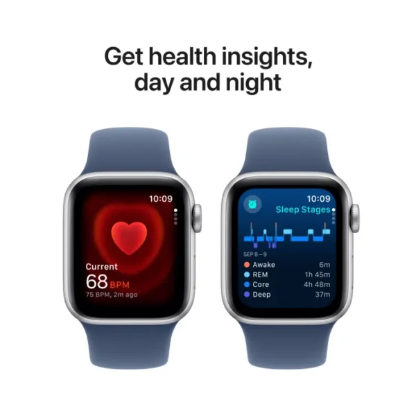 Apple Watch SE GPS + Cell 40mm Silver Al Case with Denim SB S/M