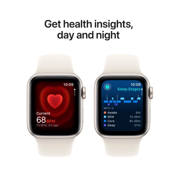 Apple Watch SE GPS 40mm Starlight Alu Case with Starlight Sport Band M/L