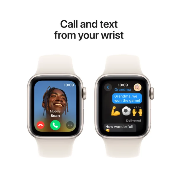 Apple Watch SE GPS 40mm Starlight Alu Case with Starlight Sport Band M/L