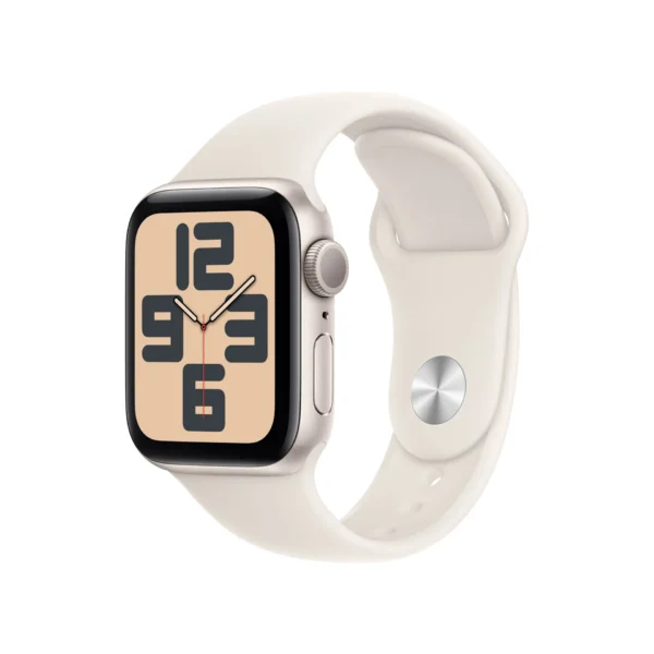 Apple Watch SE GPS 40mm Starlight Alu Case with Starlight Sport Band M/L